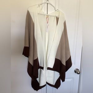 Poof Apparel poncho shawl New with tag